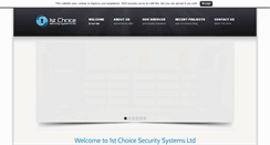 Desktop Screenshot of 1stchoicesecuritysystems.co.uk