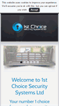 Mobile Screenshot of 1stchoicesecuritysystems.co.uk