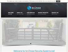 Tablet Screenshot of 1stchoicesecuritysystems.co.uk